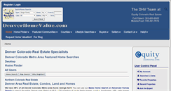 Desktop Screenshot of denverhomevalue.com